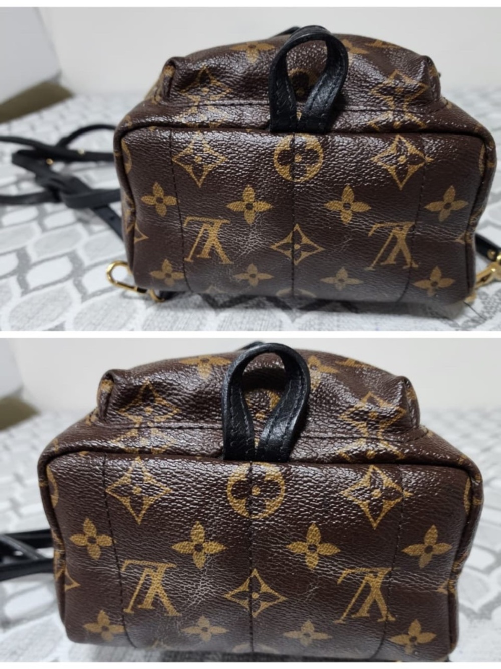 Authentic LOUIS VUITTON Monogram Palm Springs Mini Backpack Brown - Picture 10 of 16